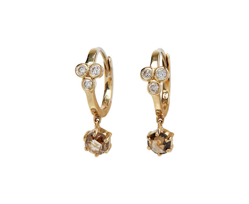 Diamond Mira Hoop Earrings