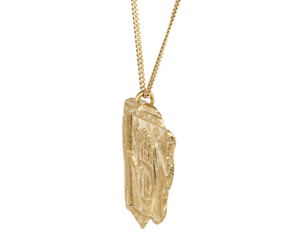 Pascale Monvoisin Frida 'It's All In Your Hand' Pendant Necklace Side View