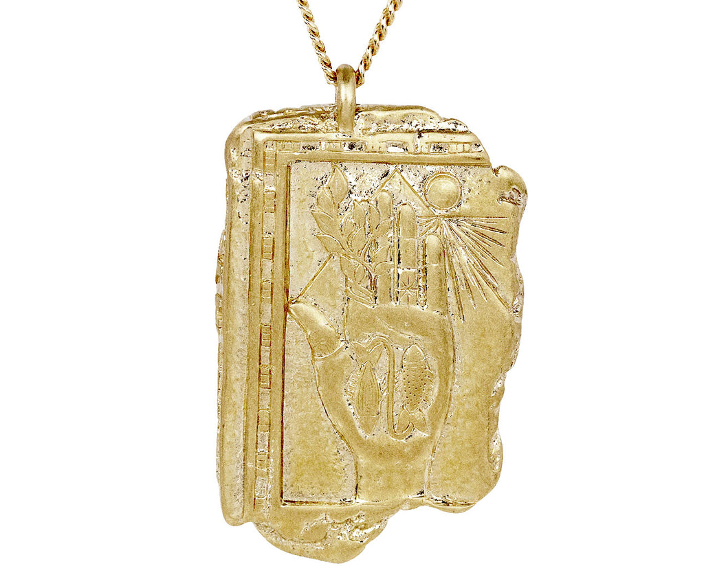 Pascale Monvoisin Frida 'It's All In Your Hand' Pendant Necklace Close Up