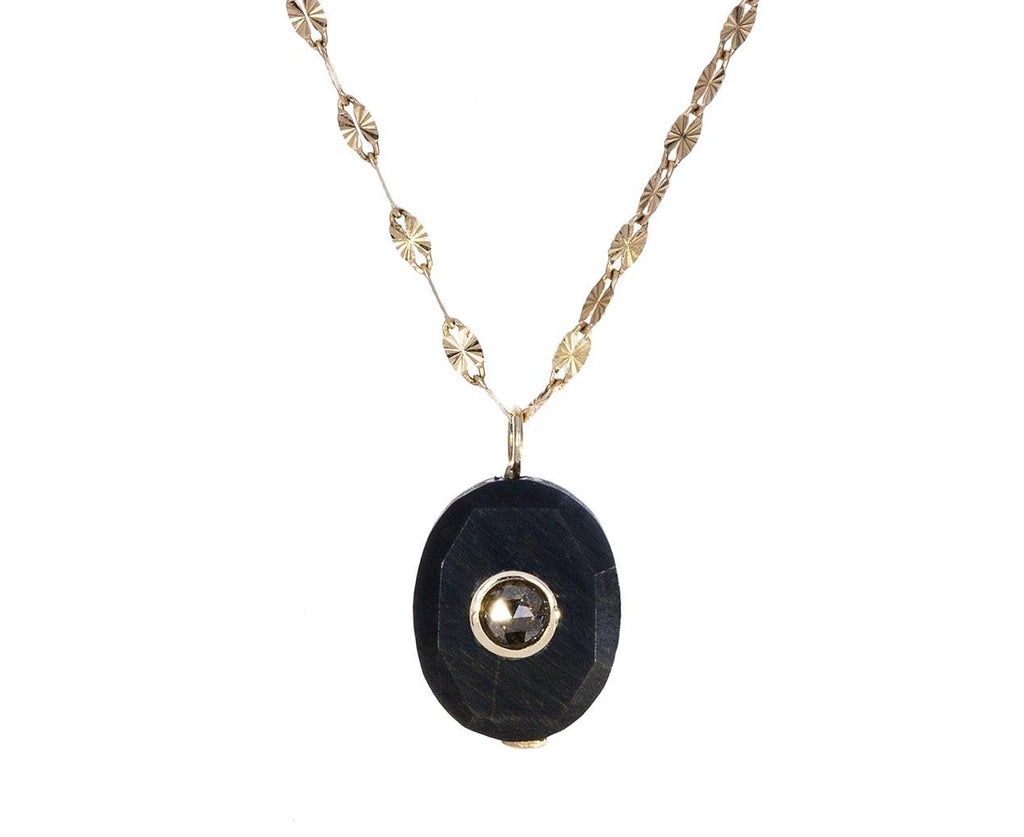 Tiger's Eye and Diamond Holi Necklace - TWISTonline 