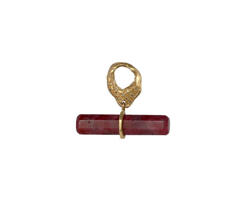 Ruby and Diamond Iman Amulet Charm ONLY