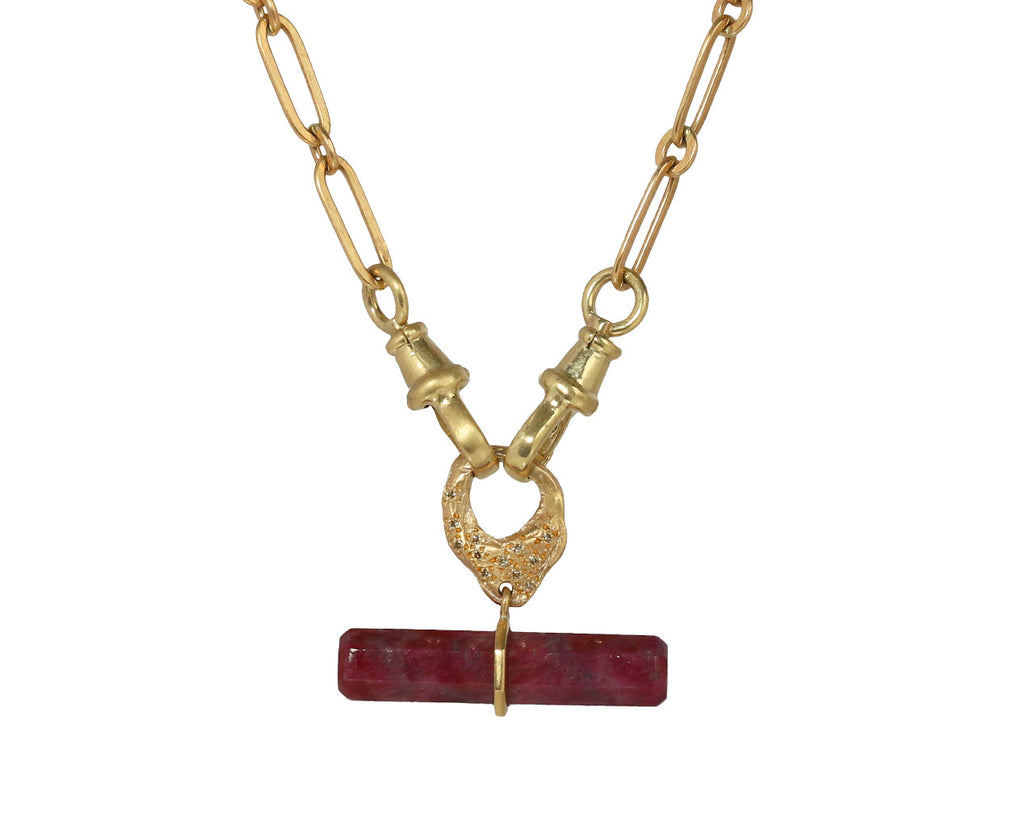 Ruby and Diamond Iman Amulet Charm ONLY