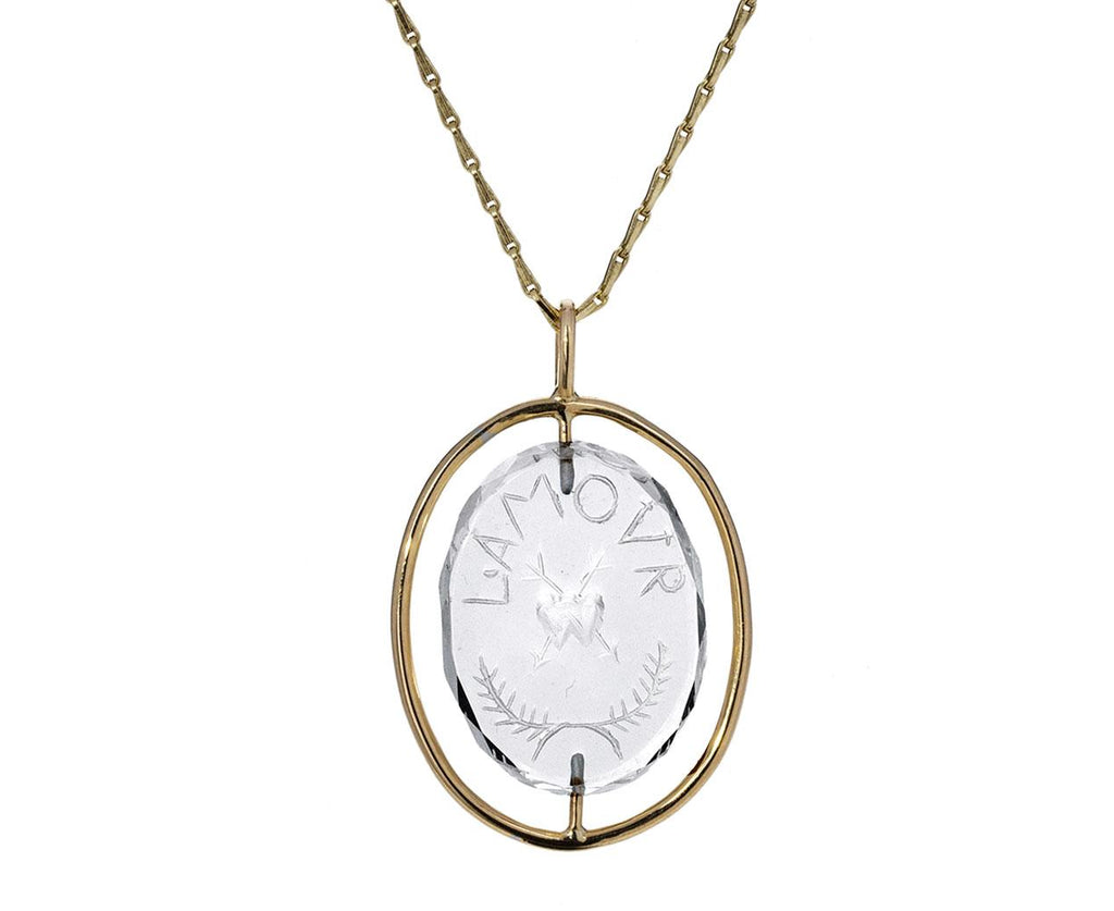L'amour Carved Crystal Necklace - TWISTonline 