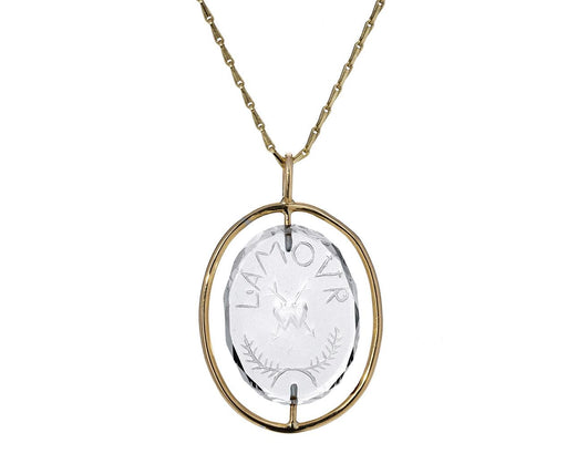 L'amour Carved Crystal Necklace - TWISTonline 