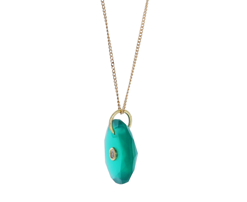 Green Onyx and Diamond Orso Nº1 Necklace