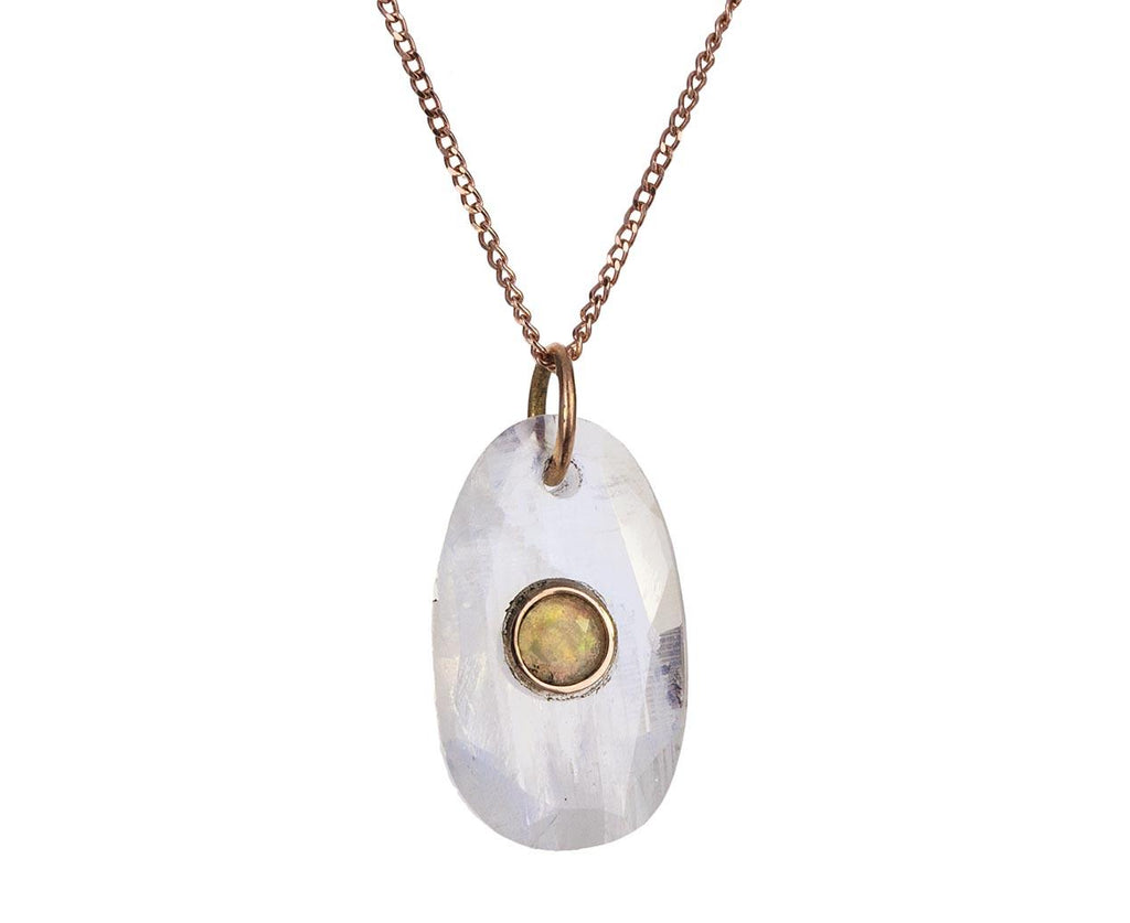 Rainbow Moonstone and Opal Orso N°1 Necklace - TWISTonline 
