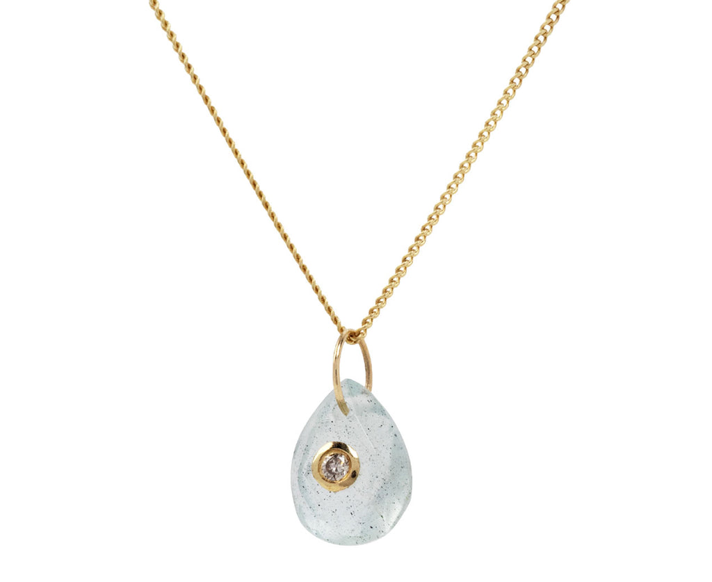 Pascale Monvoisin Aquamarine Orso Ras du Cou Necklace Side View