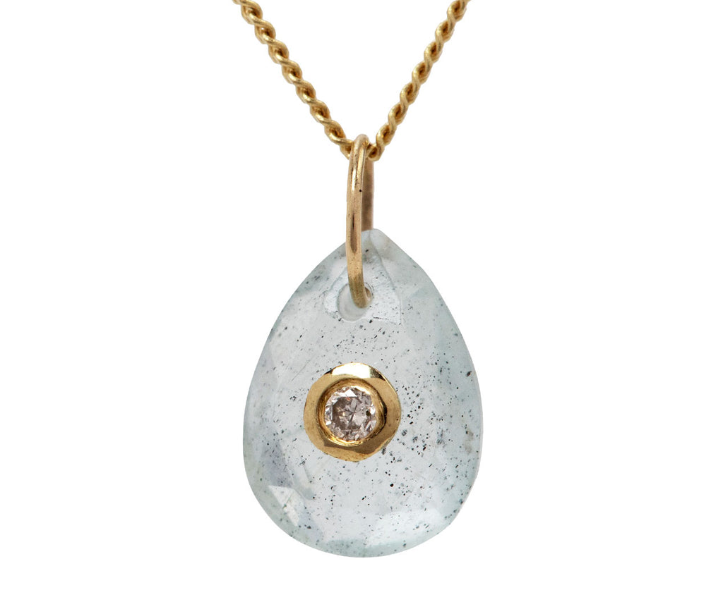 Pascale Monvoisin Aquamarine Orso Ras du Cou Necklace Close Up