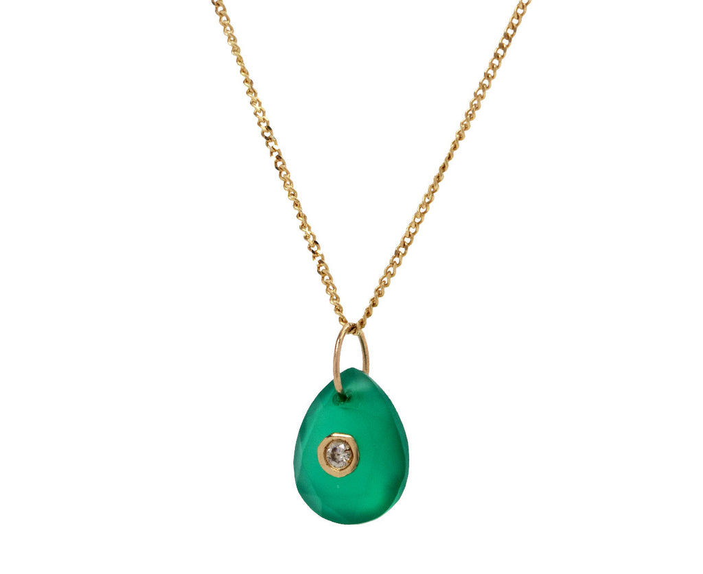 Pascale Monvoisin Green Onyx Orso Ras du Cou Necklace Side View