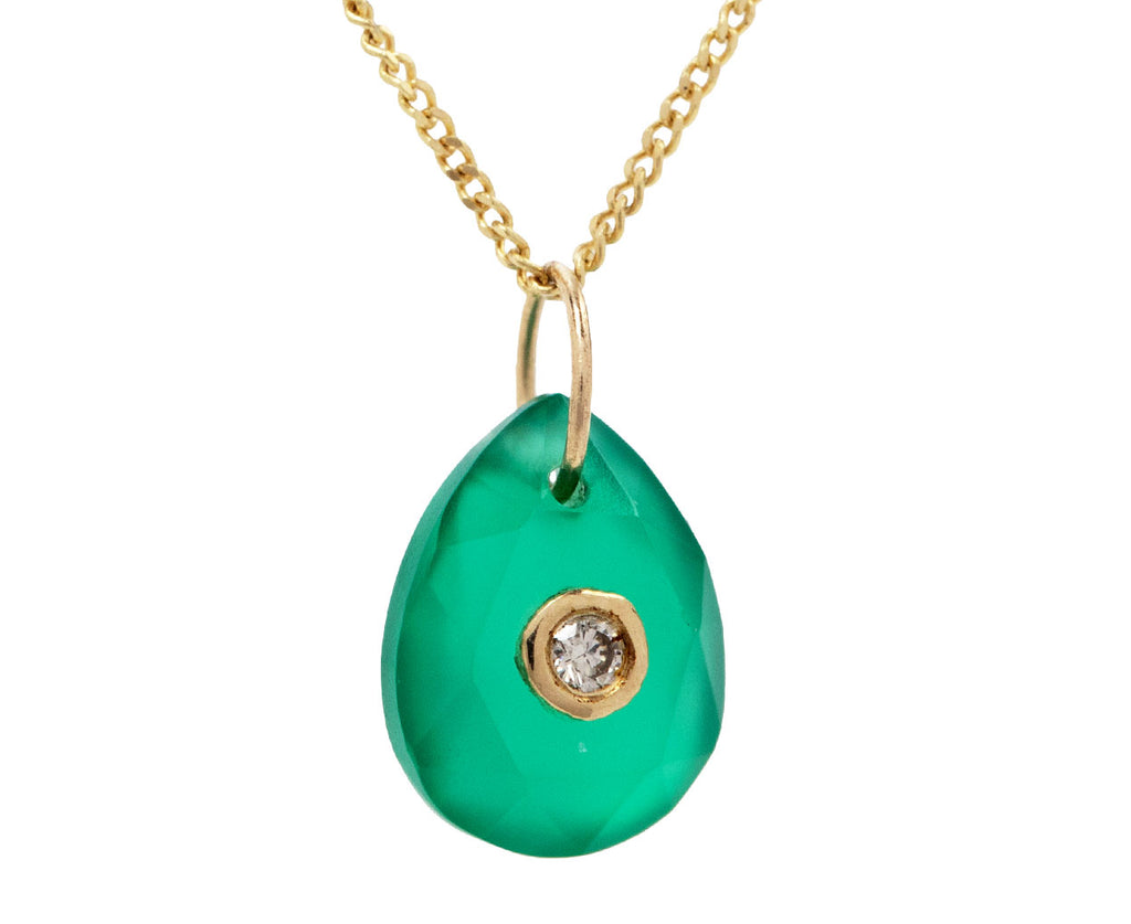 Pascale Monvoisin Green Onyx Orso Ras du Cou Necklace Close Up