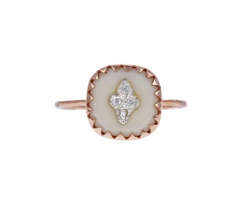 White Pierrot Ring