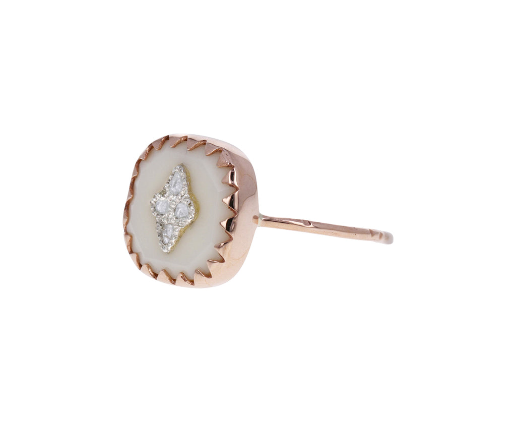 White Pierrot Ring
