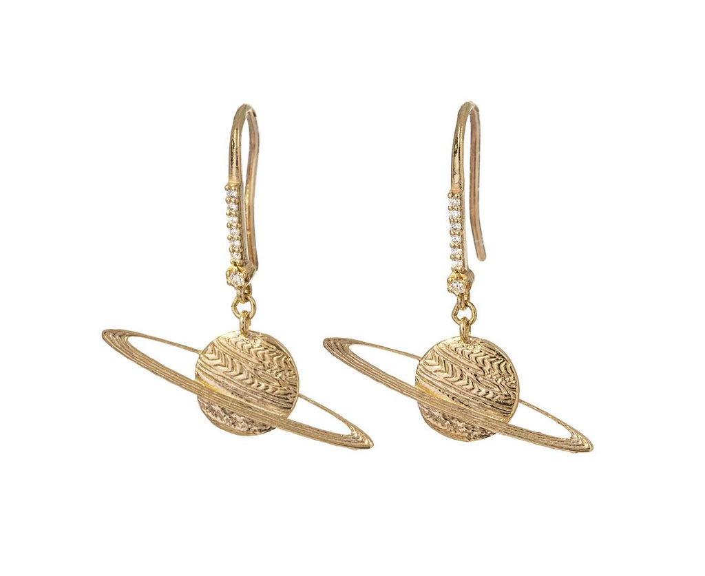 Diamond Saturn Earrings - TWISTonline 