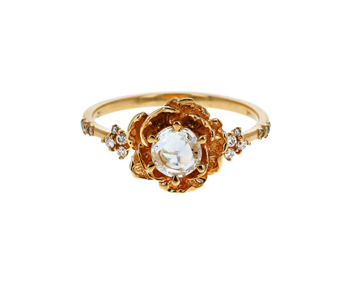 Rose Cut Diamond Paeonia Solitaire - TWISTonline 