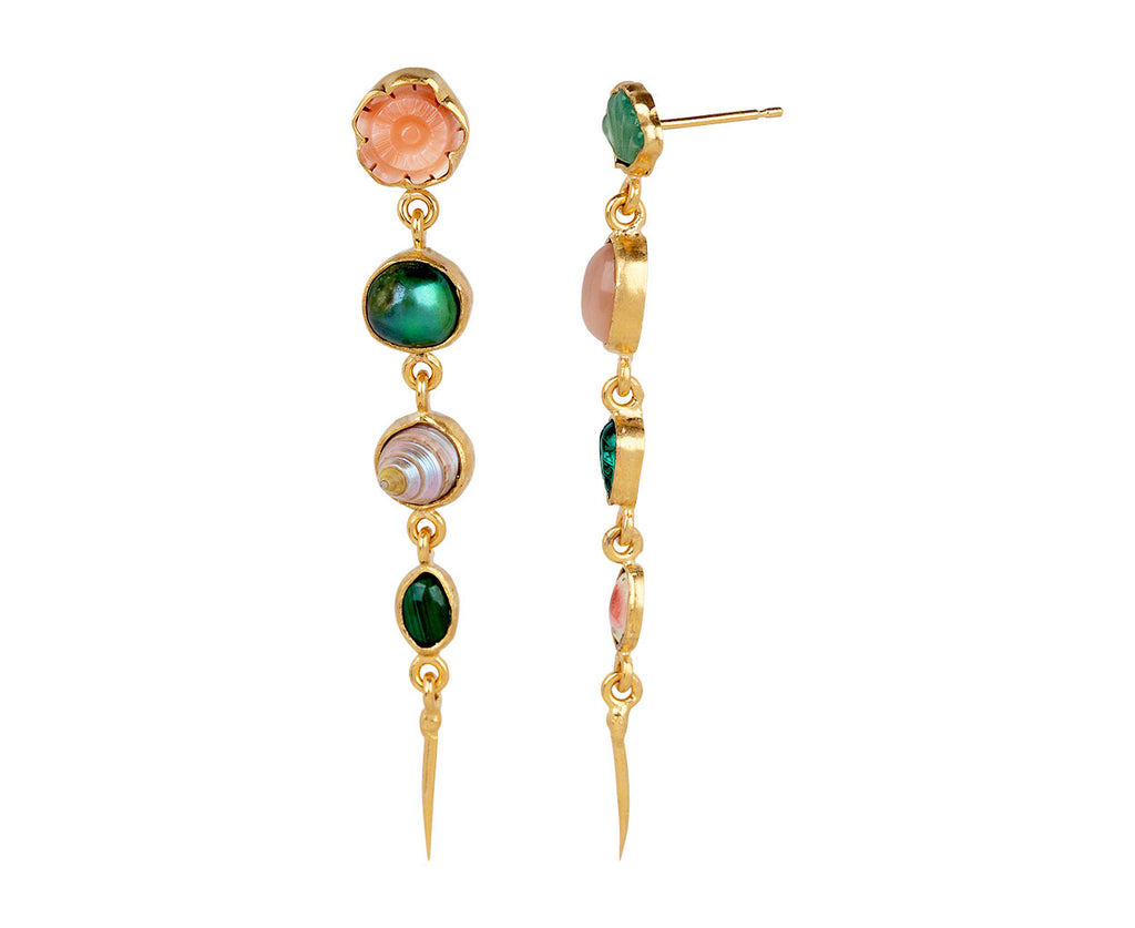 Grainne Morton Four Vintage Charm Victorian Drop Earrings Side View
