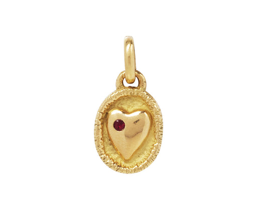 Sidney Garber Ruby Heart Charm ONLY