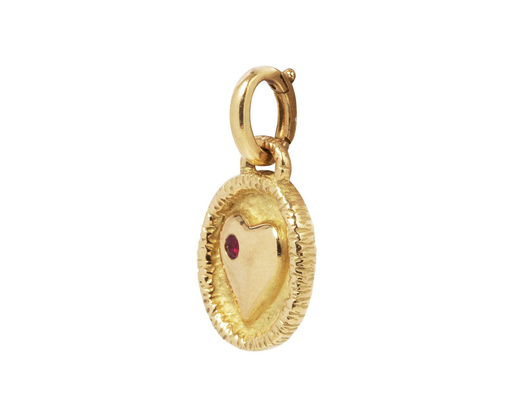 Sidney Garber Ruby Heart Charm ONLY