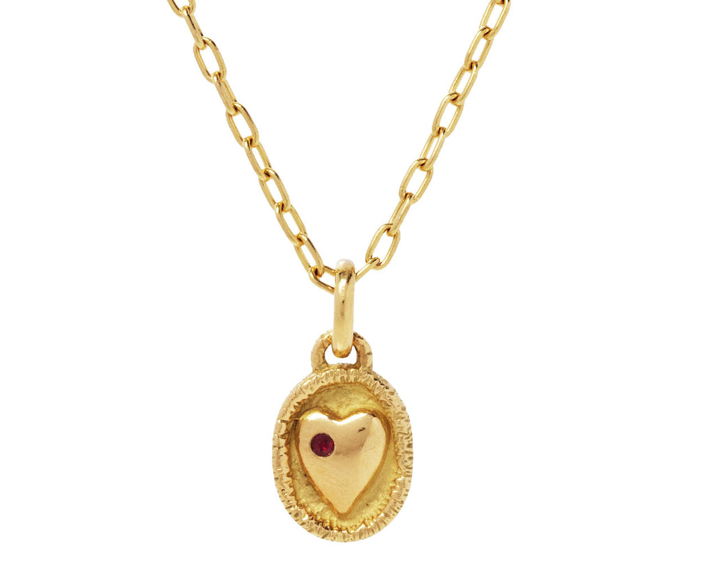 Sidney Garber Ruby Heart Charm ONLY