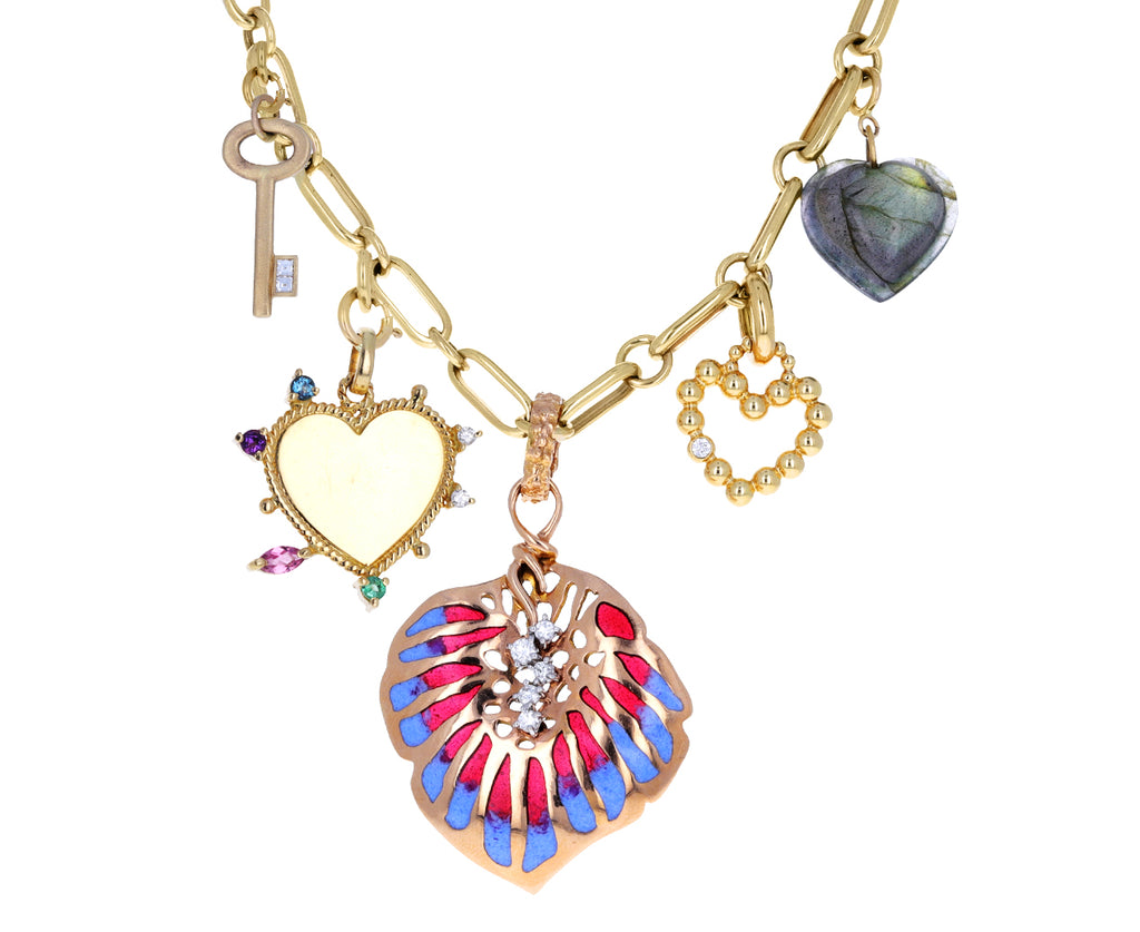 Federica Rettore Orticola Enamel and Diamond Charm ONLY