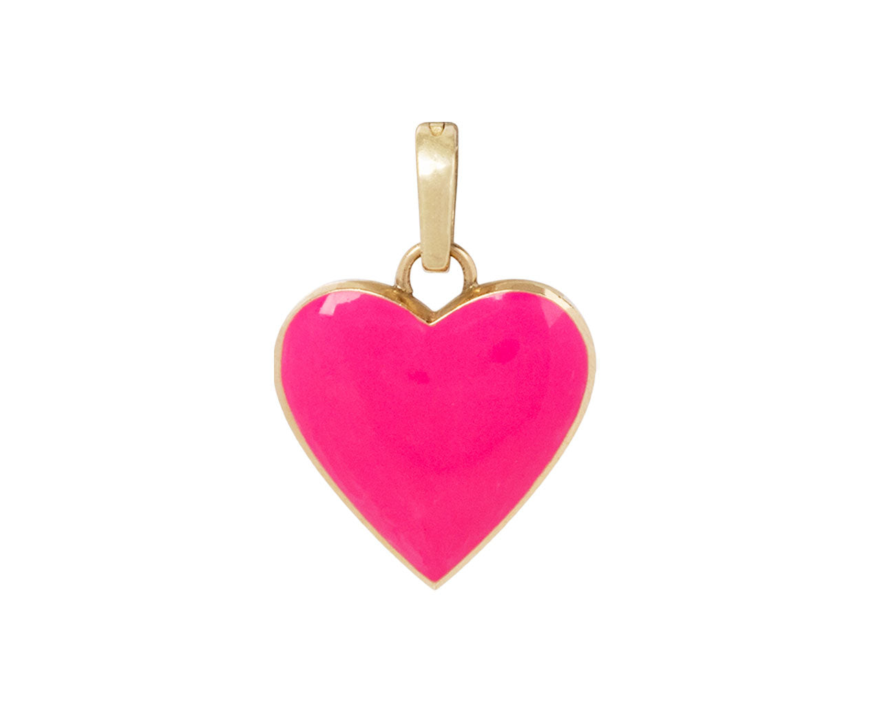 KWIT Pink Enamel Amour du Soleil Heart Charm ONLY