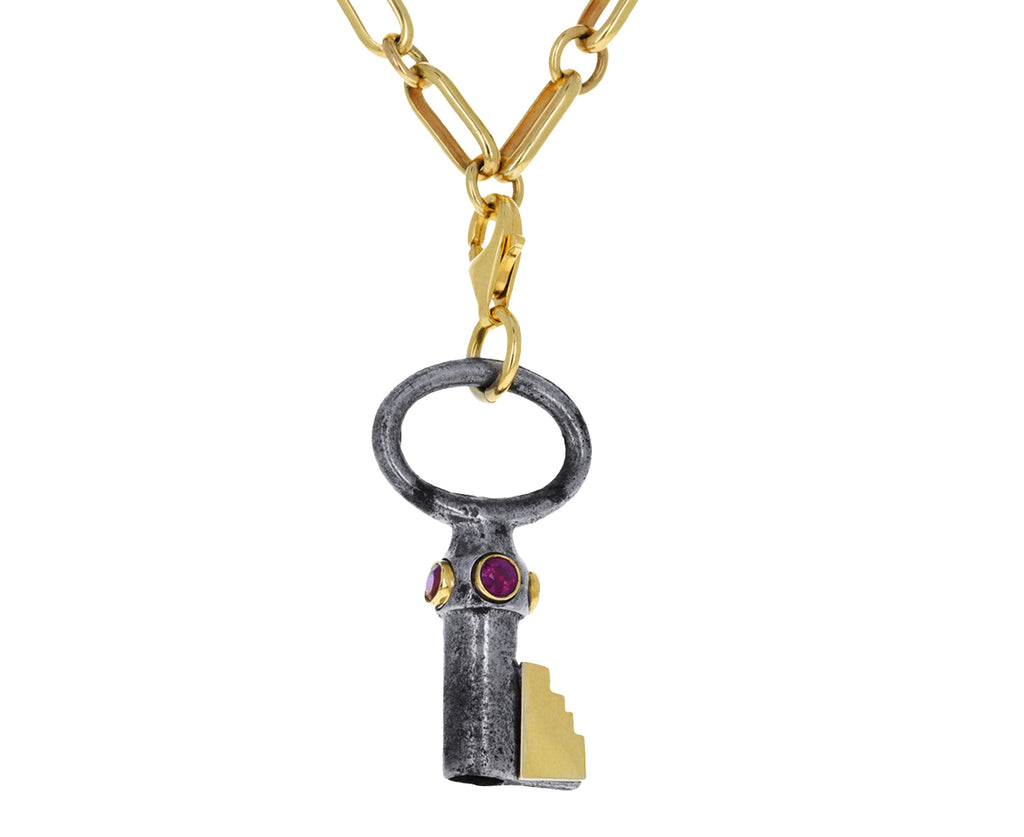Elena Votsi Ruby Key To My Heart Charm ONLY