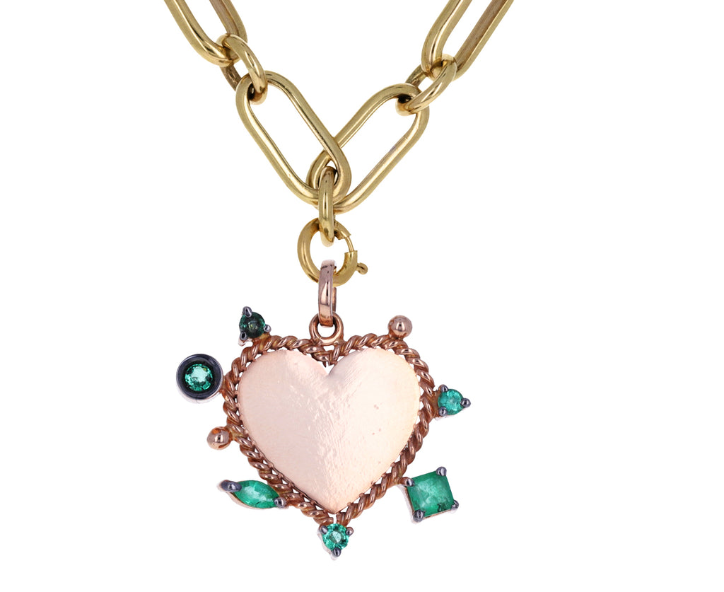 Carolina Neves Emerald Heart Charm ONLY