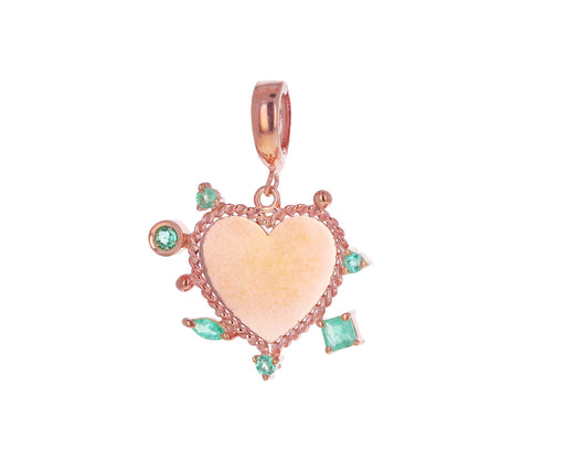 Carolina Neves Emerald Heart Charm ONLY