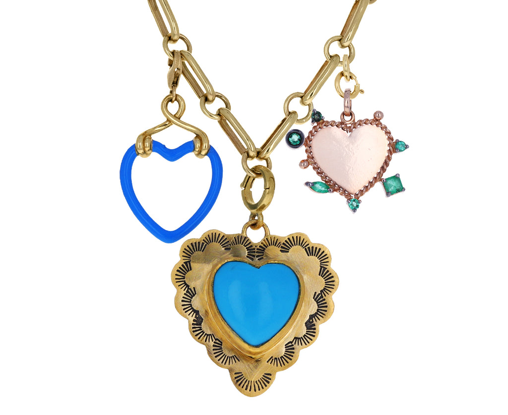 Carolina Neves Emerald Heart Charm ONLY