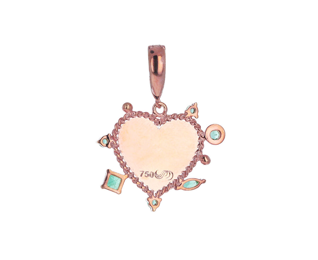 Carolina Neves Emerald Heart Charm ONLY