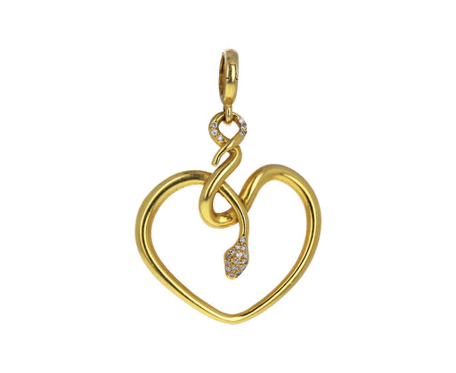 Christina Alexiou Diamond Snake Heart Charm ONLY