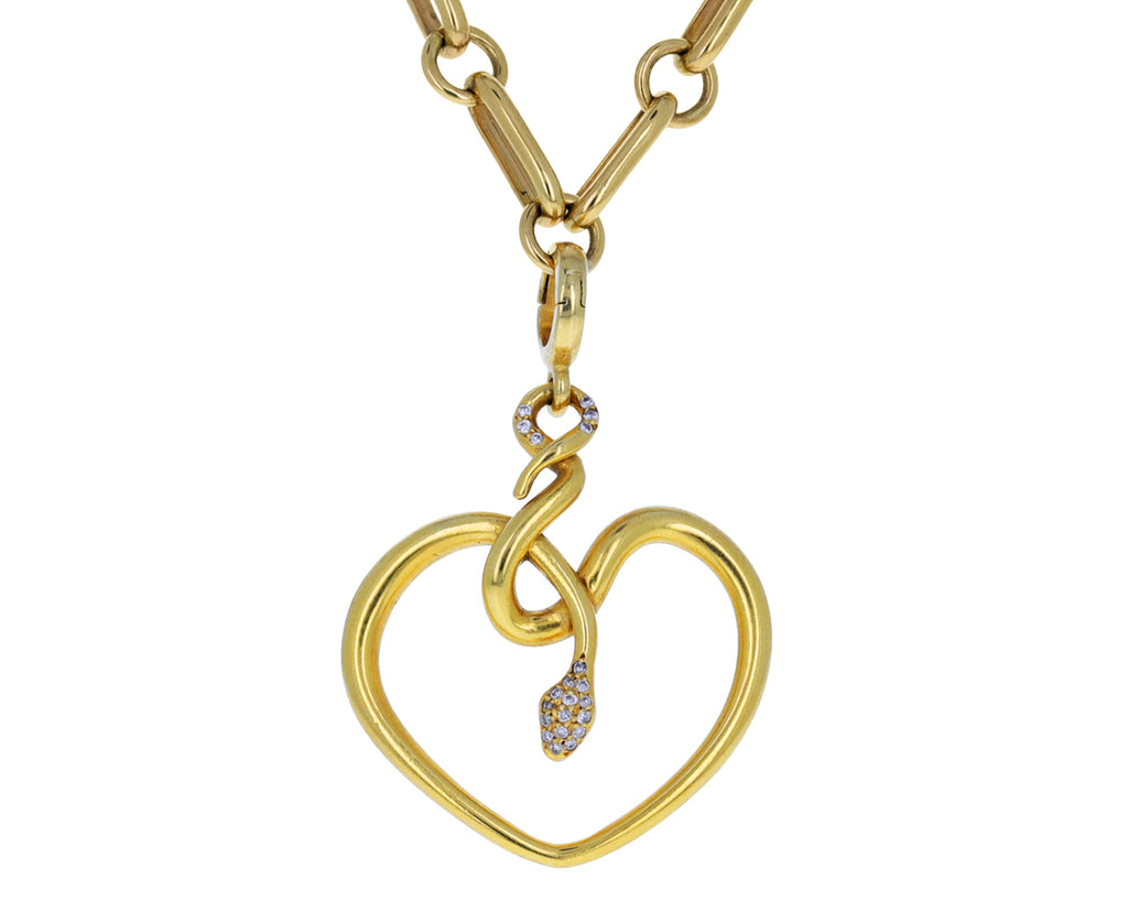 Christina Alexiou Diamond Snake Heart Charm ONLY