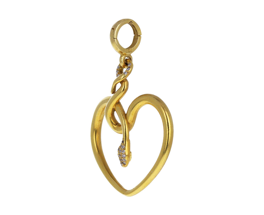 Christina Alexiou Diamond Snake Heart Charm ONLY