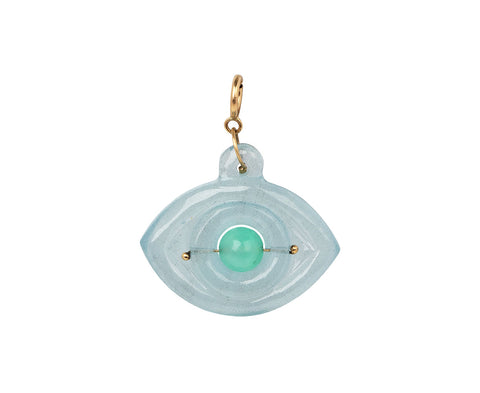 Have a Heart x Muse Ten Thousand Things Aquamarine and Chrysoprase Eye Charm Pendant ONLY