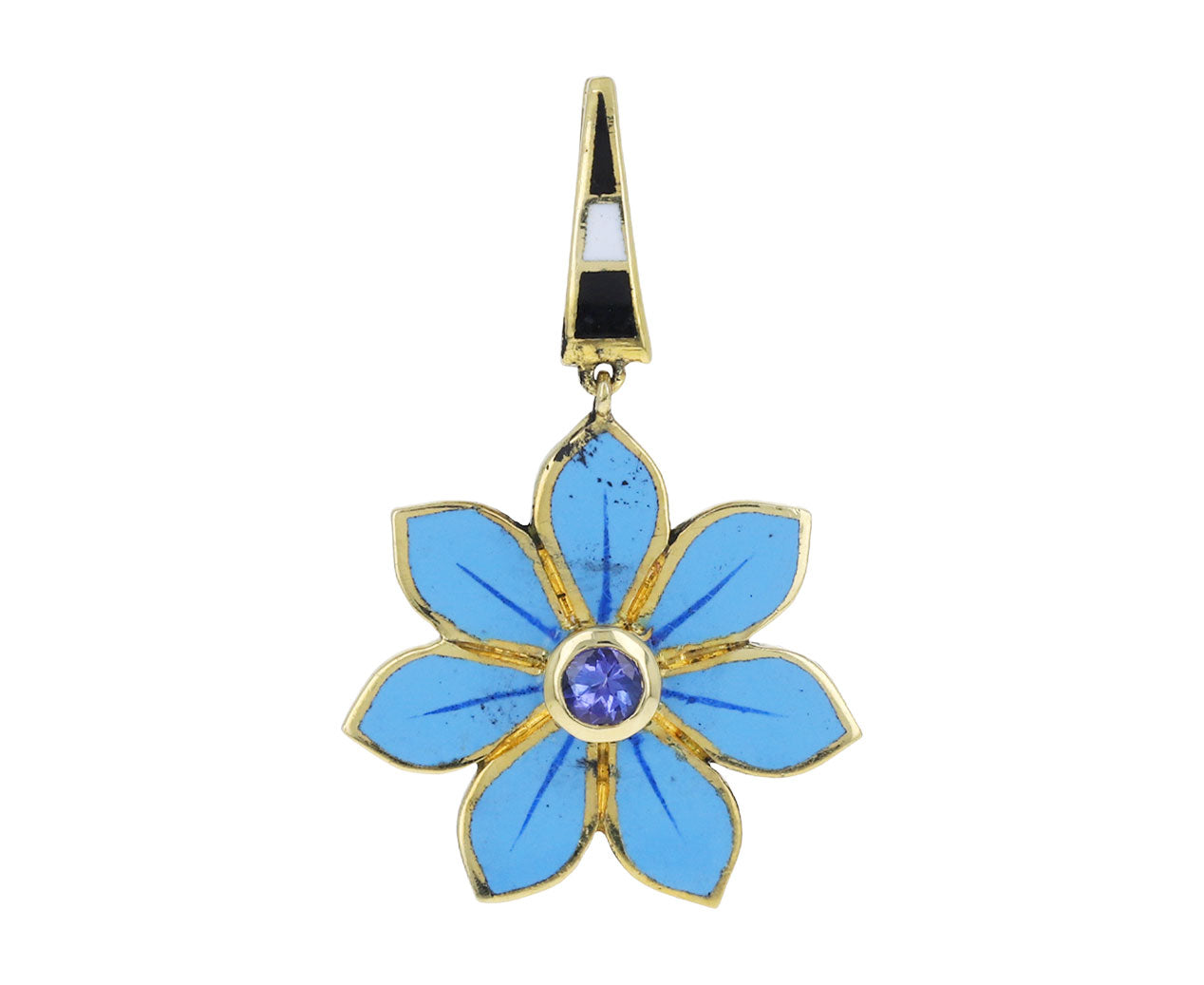 3 Blue Enamel Flower Charms, Mini Flower Pendants, Enamel Charms, For –  LylaSupplies