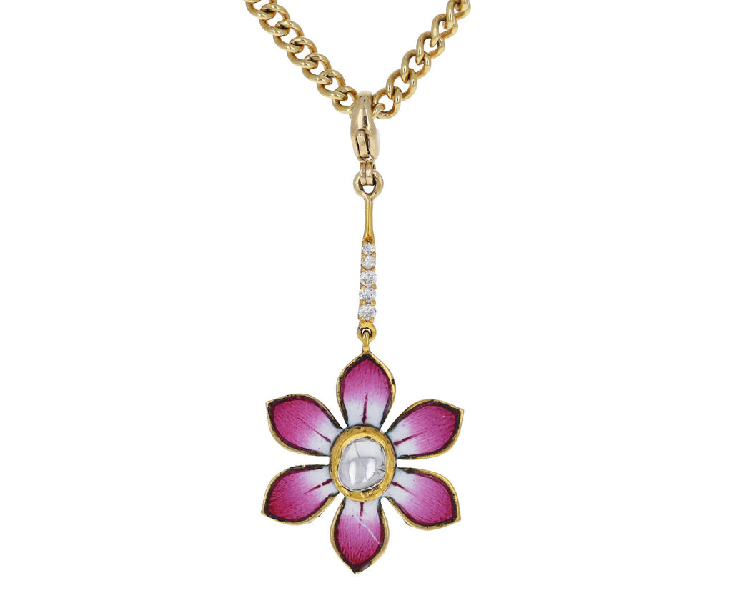 Holly Dyment Pink Flower Charm Pendant ONLY