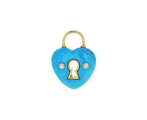 Jenna Blake Turquoise Heart Locket Charm ONLY