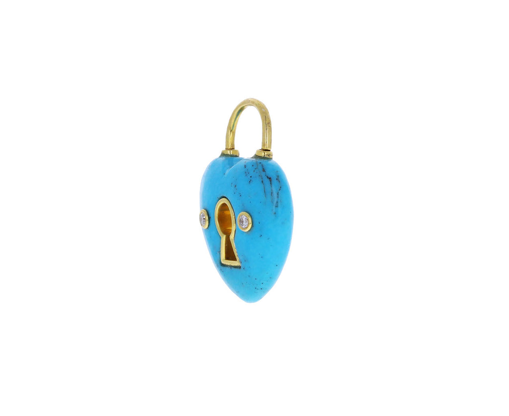 Jenna Blake Turquoise Heart Locket Charm ONLY