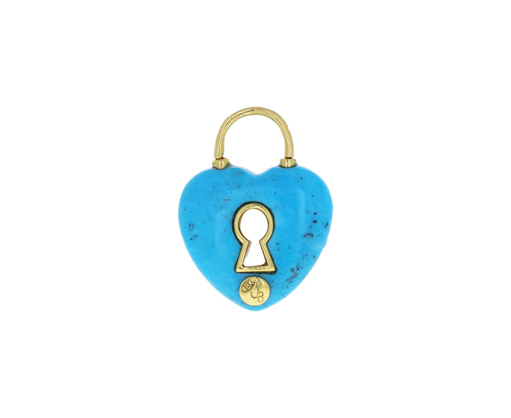 Jenna Blake Turquoise Heart Locket Charm ONLY