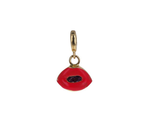 Luis Morais Pink Sapphire Enamel Lip Charm ONLY