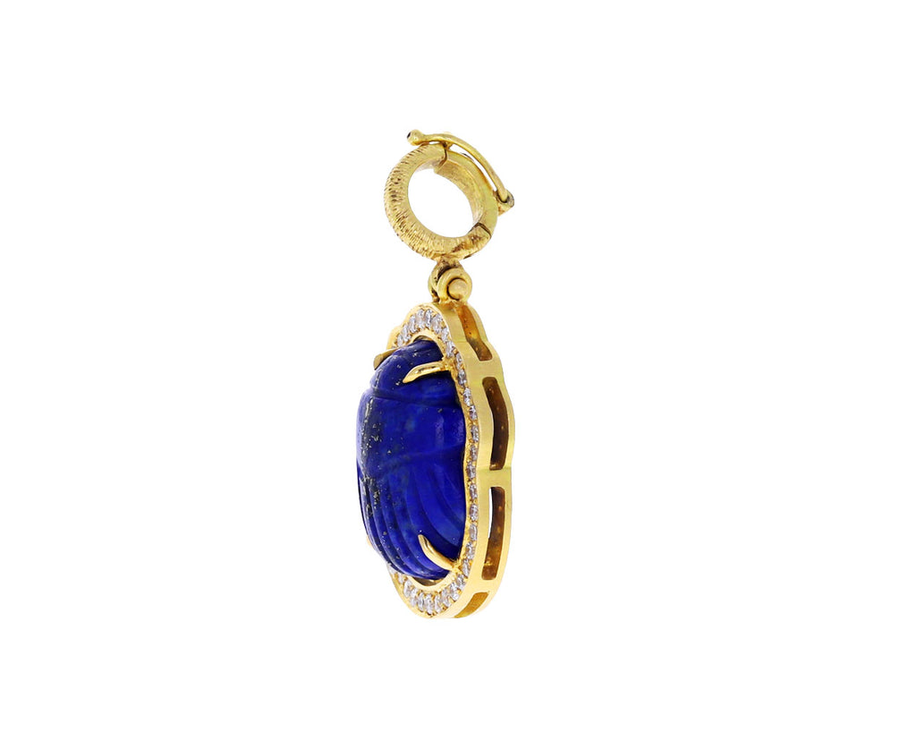 Silvia Furmanovich Lapis and Diamond Scarab Charm ONLY