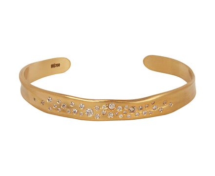 Nada Ghazal Big Champagne Diamond Baby Malak Cuff Bracelet