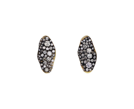 Mini Marquise Champagne Diamond Baby Malak Flourish Stud Earrings