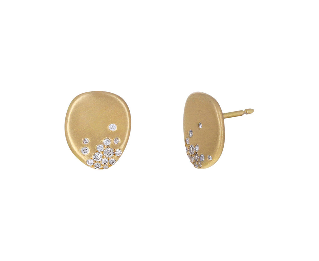 Champagne Diamond Urban Winter Stud Earrings