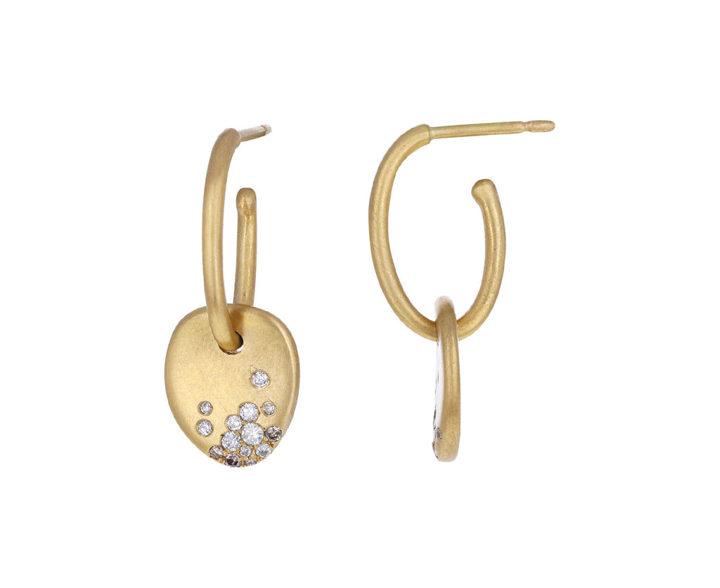 Champagne Diamond Urban Winter Storm Drop Earrings