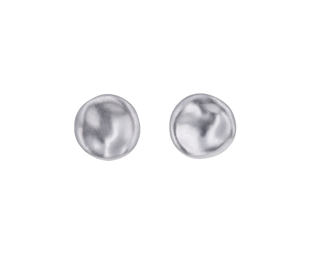 White Gold Mini Baby Malak Stud Earrings