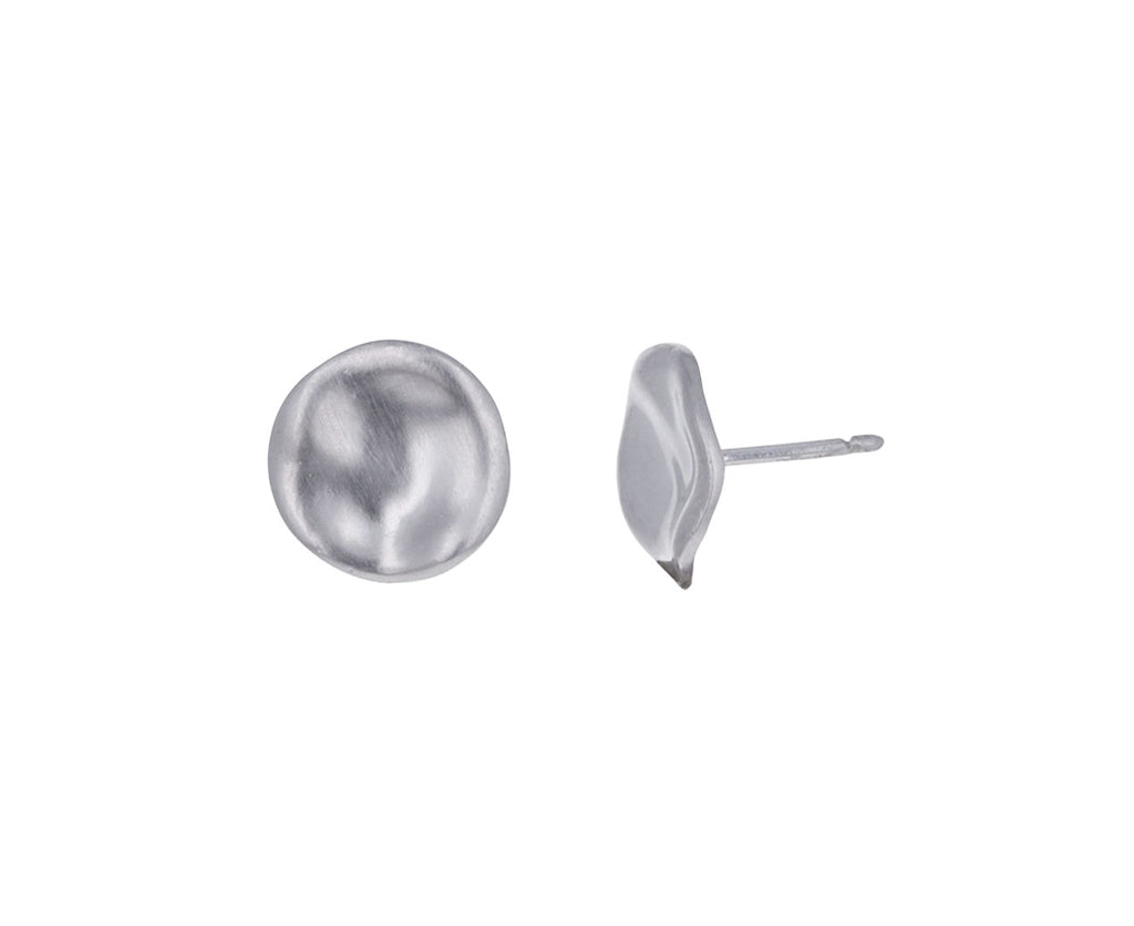 White Gold Mini Baby Malak Stud Earrings