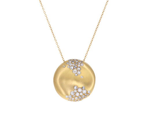 Champagne Diamond Winter Storm Pendant Necklace