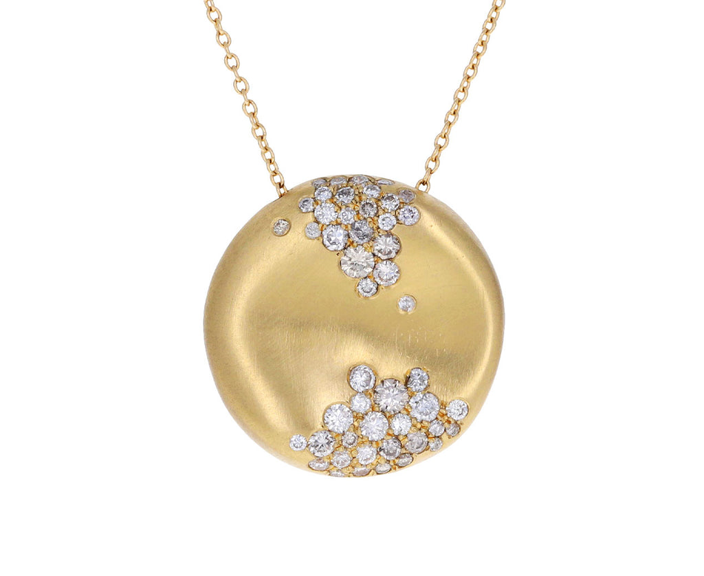 Champagne Diamond Winter Storm Pendant Necklace