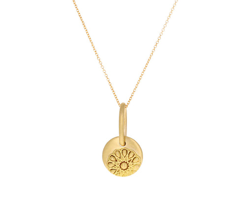 Embossed Glory Pure Drop Necklace