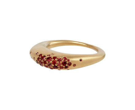Nada Ghazal Orange Sapphire Small Urban Color Ring Side View
